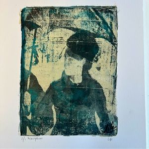 #339 small monoprint 9x12